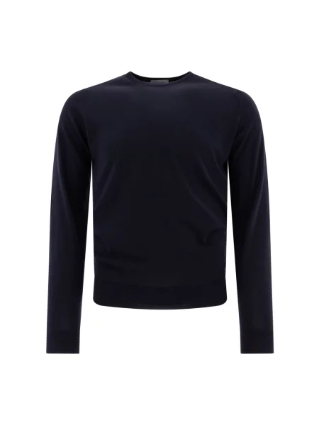 Sweter John Smedley wełniany niebieski