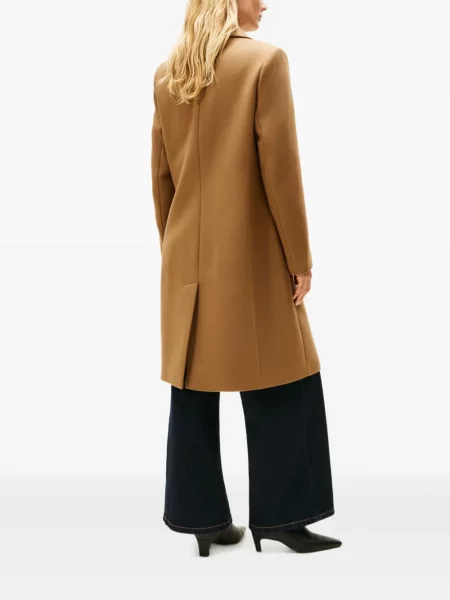 Kabát Tommy Hilfiger hnedá