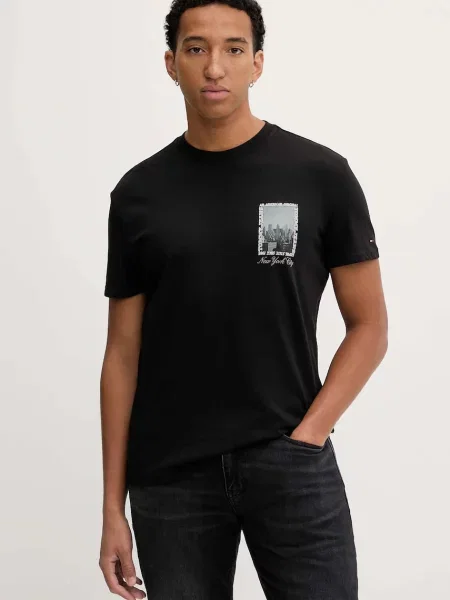 Tričko Tommy Jeans černá