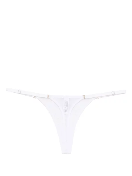 Chiloți tanga Maison Close alb