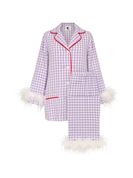 Pijamale Sleeper cu pene violet