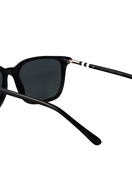 Ochelari de soare Polo Ralph Lauren cu broderie din piele maro