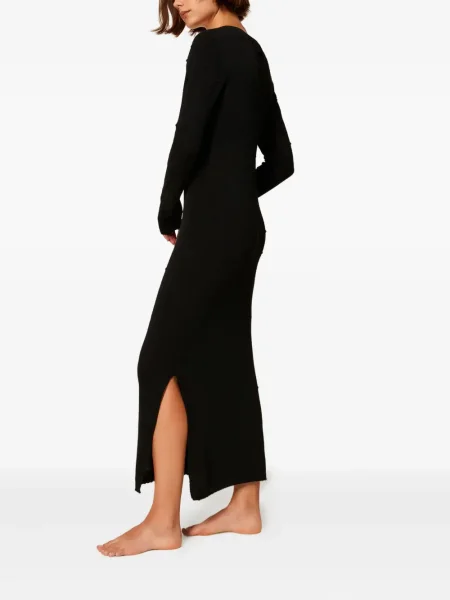 Rochie Twinset tricotate cu decolteu în V de costum negru
