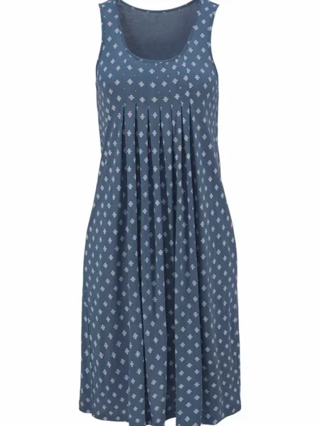 BEACH TIME Rochie de plaja albastru alb