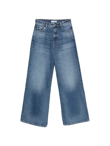 Blugi cu picior larg Icon Denim albastru