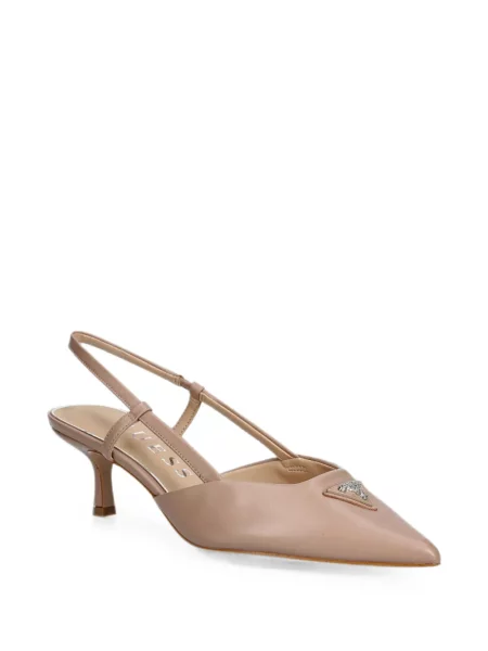 Pantofi cu toc Guess slingback cu autograf