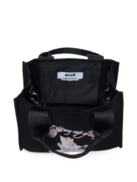 Geantă shopper Msgm negru