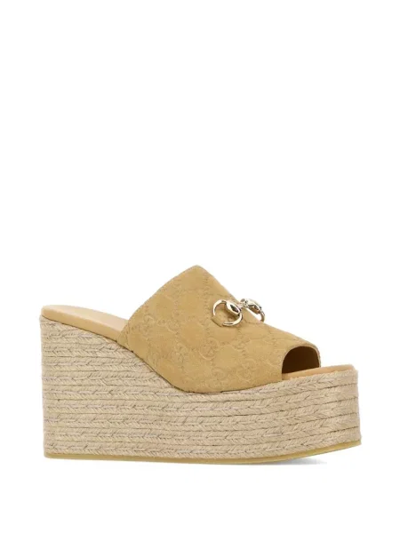 Espadrile Gucci din piele de căprioară cu platformă