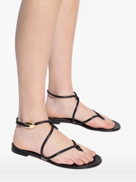 Sandale Gianvito Rossi fără toc negru