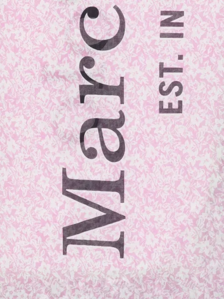 Fular Marc O'polo cu model floral cu imagine roz