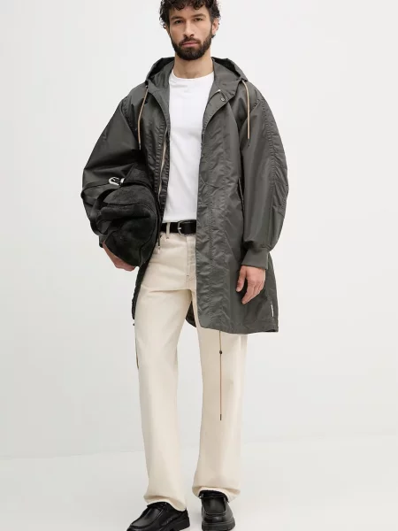 Armani Exchange palton bărbați verde