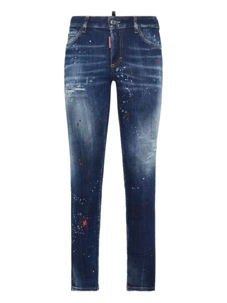 Blugi Dsquared2 zdrențuiți albastru