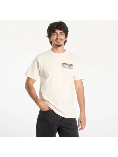 Tricou OBEY Worldwide Power & Equalit Cream S