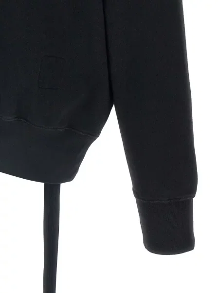 Hanorac cu glugă Rick Owens Drkshdw cu imagine negru