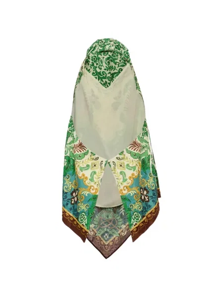 Top Alemais cu imagine cu model paisley verde