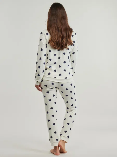 Pijamale Petit Bateau alb