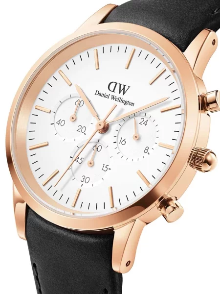 Daniel Wellington zegarek czarny żółty