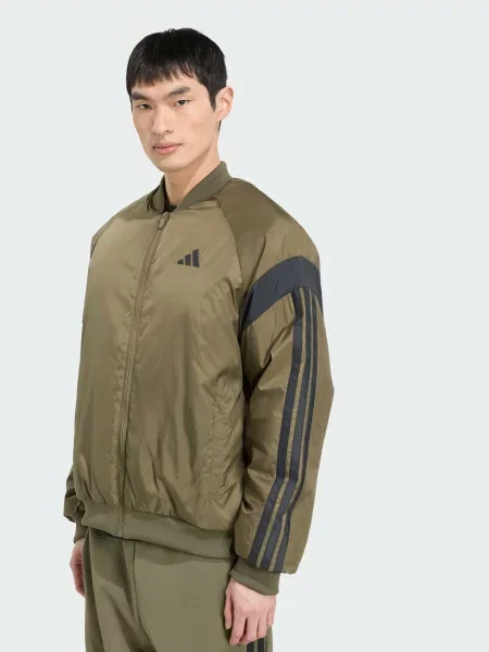 Бомбер adidas перероблений зелений