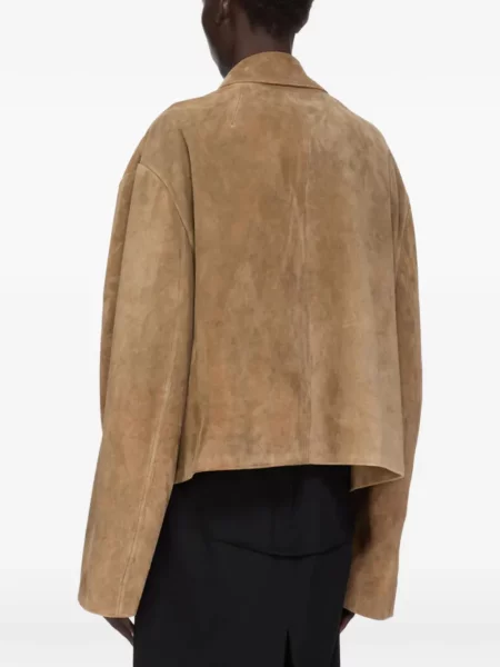 Palton Rick Owens din piele maro