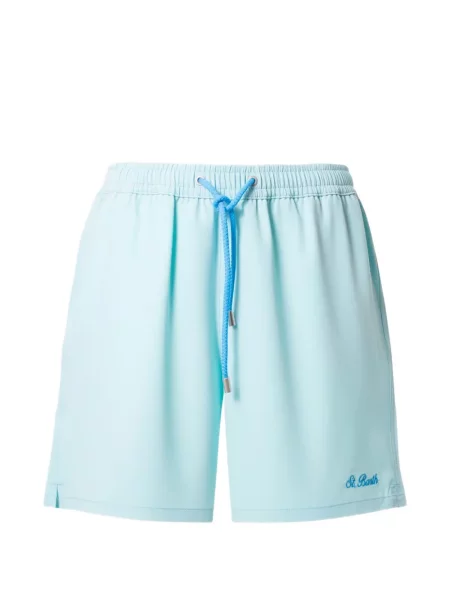 Slip de baie Mc2 Saint Barth cu broderie cu cordon albastru