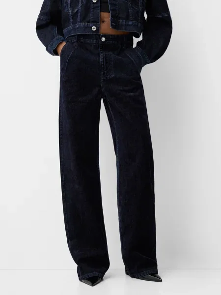 Bershka Jeans noapte albastru