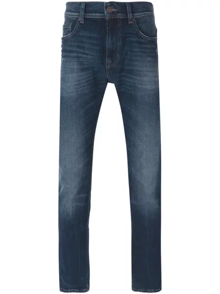 Džíny 7 For All Mankind s kamínky modré