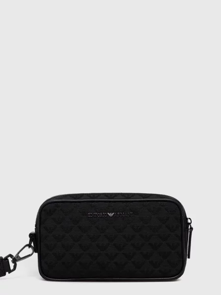 Pungă cosmetică Emporio Armani negru