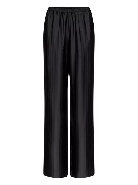 Pantaloni Loulou De Saison cu dungi negru