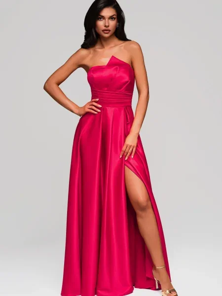 Rochie de seară Edoti de costum fucsie