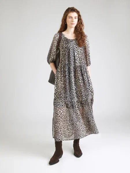 OUI rochie maxi drept negru