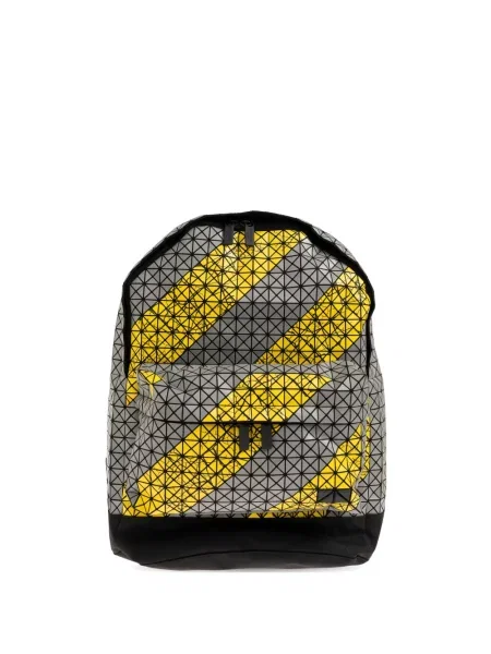 Rucsac Bao Bao Issey Miyake cu imagine cu imprimeu geometric gri