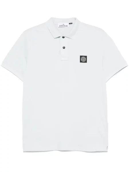 Polo Stone Island cu strasuri albastru