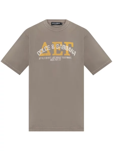 Tricou Dolce & Gabbana cu imagine gri