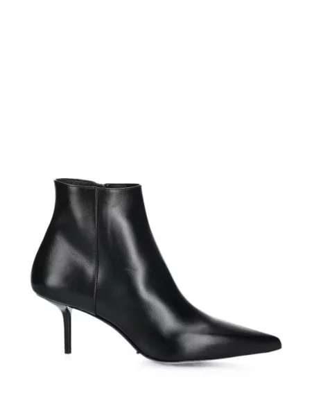 Cizme scurte Max Mara din piele negru