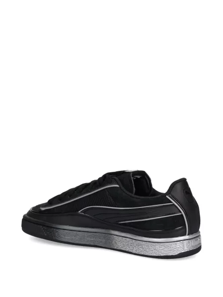 Sneakerși Puma Suede din piele de căprioară negru