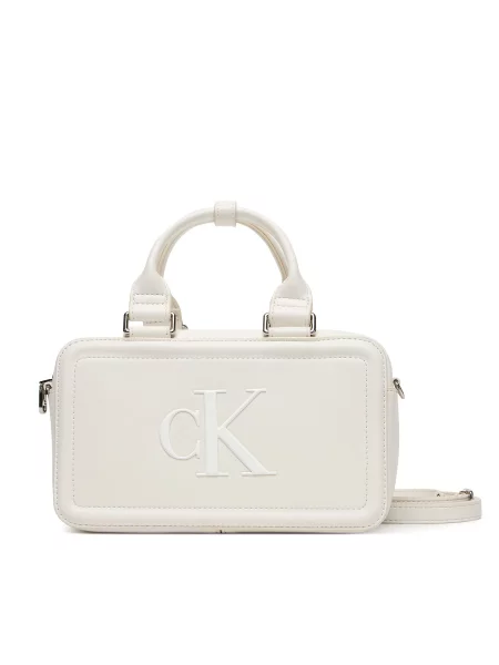 Geanta crossbody Calvin Klein alb