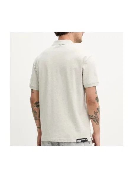 Tricou polo Karl Lagerfeld bej