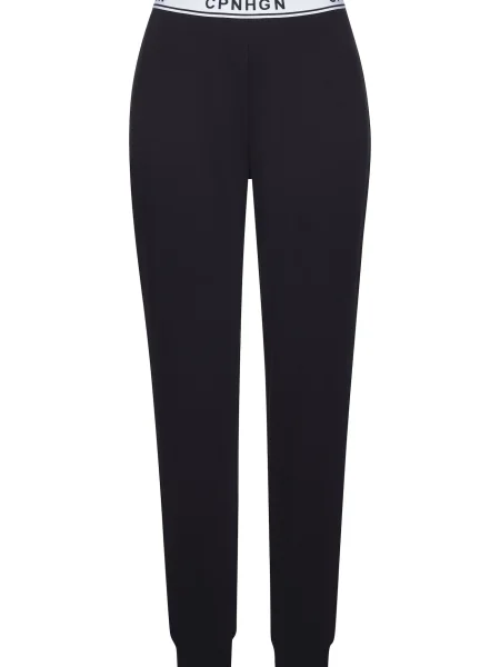 Copenhagen Studios Pantaloni de pijama negru alb