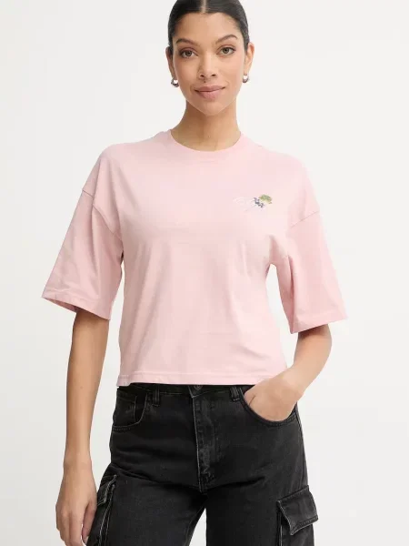 Crop top Diesel różowy