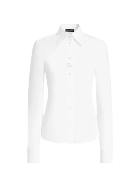 Cămașă Dolce & Gabbana din poplin alb