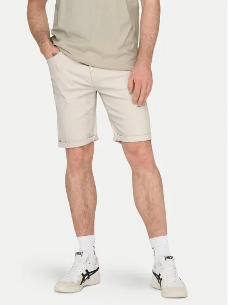 Only & Sons Дънкови шорти Ply Екрю