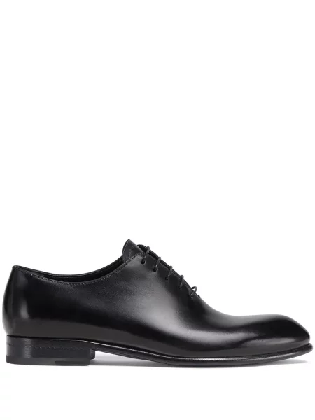 Pantofi Zegna cu șireturi din piele negru