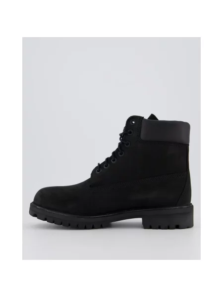 Botki Timberland sznurowane koronkowe wodoszczelne czarne