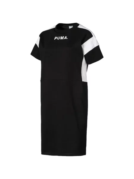 Rochie midi Puma până la genunchi de costum cu autograf negru