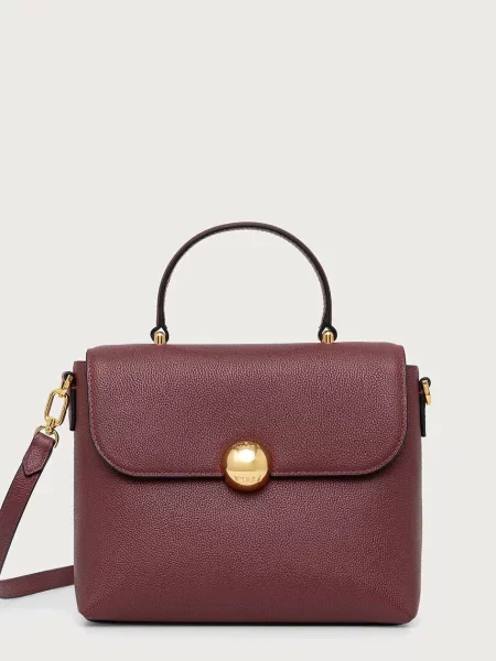 Furla geantă de portbagaj de damă din piele Moonlight S Top Handle roșu