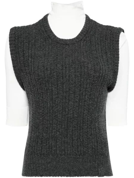 Top Victoria Beckham tricotate gri