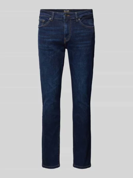 Jeansy o kroju regular fit z 5 model ‘LOOM’ Only&sons niebieskie