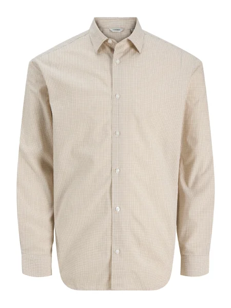 JJ Rebel Košile JREBGAVIN / cappuccino hnědá