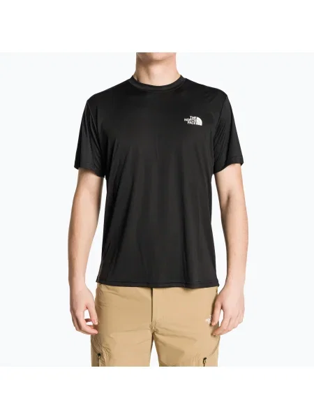 Мъжка тениска за трекинг The North Face Reaxion Red Box черно и бяло