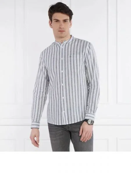 Tommy Jeans Cămașă | cu adaos de in